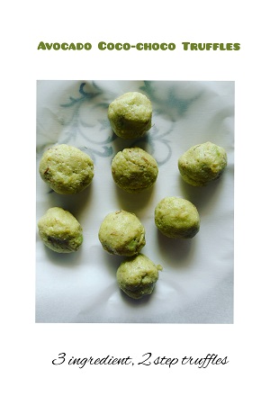 avocado coco- choco truffles