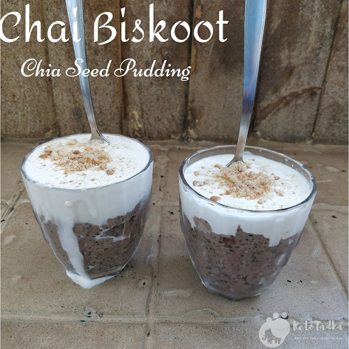 chia seed pudding chai biskoot