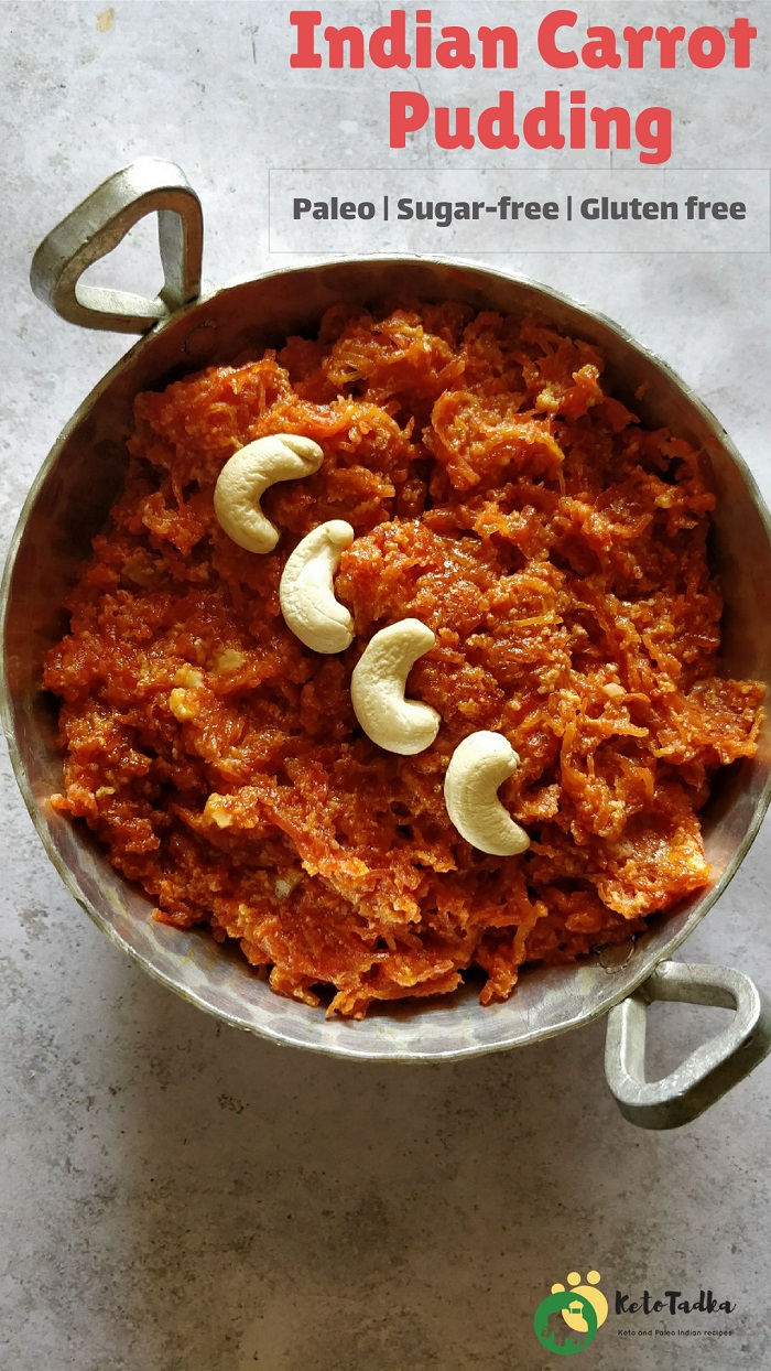 Indian carrot pudding[paleo,sugar-free,vegan]